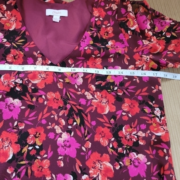 CANDIES V-Neck Sheath Dress With Long Open Sleeves Lined Size S - Picture 9 of 10